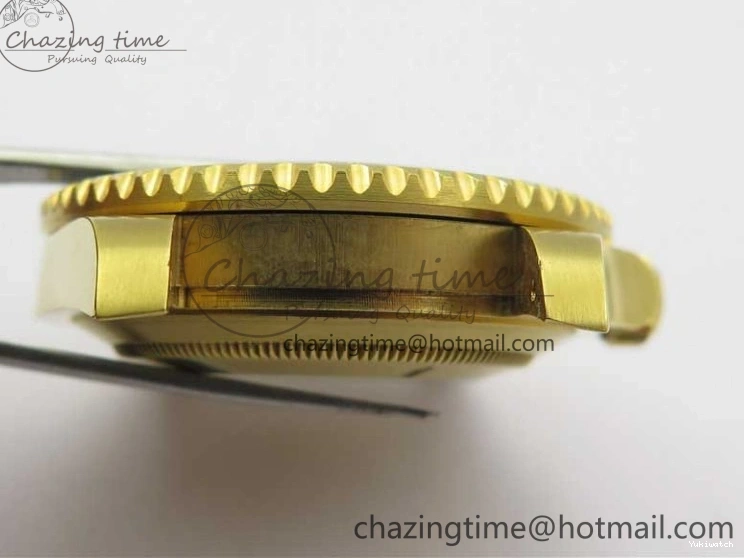 LN A2836 YG Dial Best Edition Wrapped Wrapped Bracelet Submariner Black 116618 D1F YG on 0207